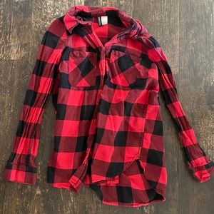 H&M plaid button down